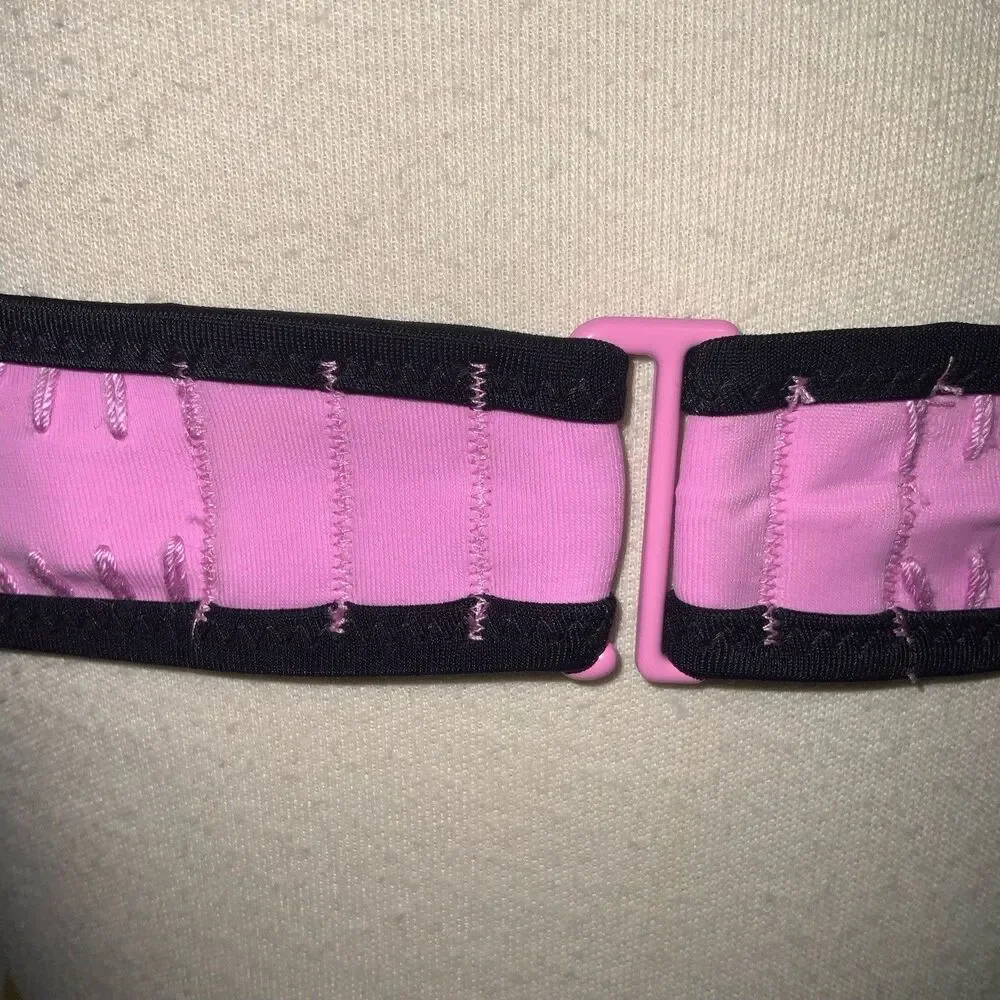 Victoria's Secret sz 34B Flirt Bandeau Blue Color Block Strapless Bikini Top